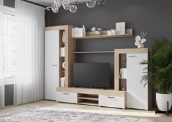 Гостиная " ДЕЛЬТА" Сонома/белый 2406 - фото 5835